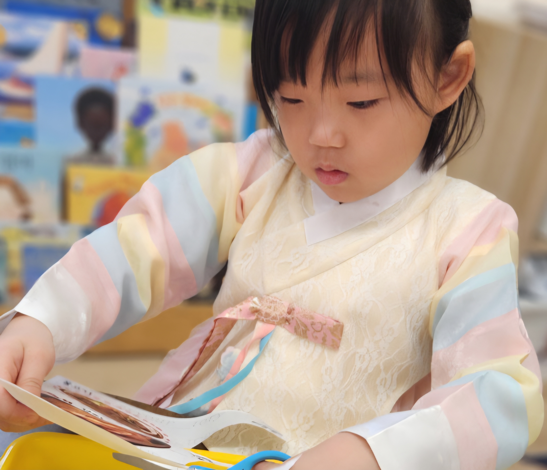 Korean-American Pre-K offering learning activities on Korean traditions